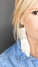 Load image into Gallery viewer, Champagne Fray Earrings