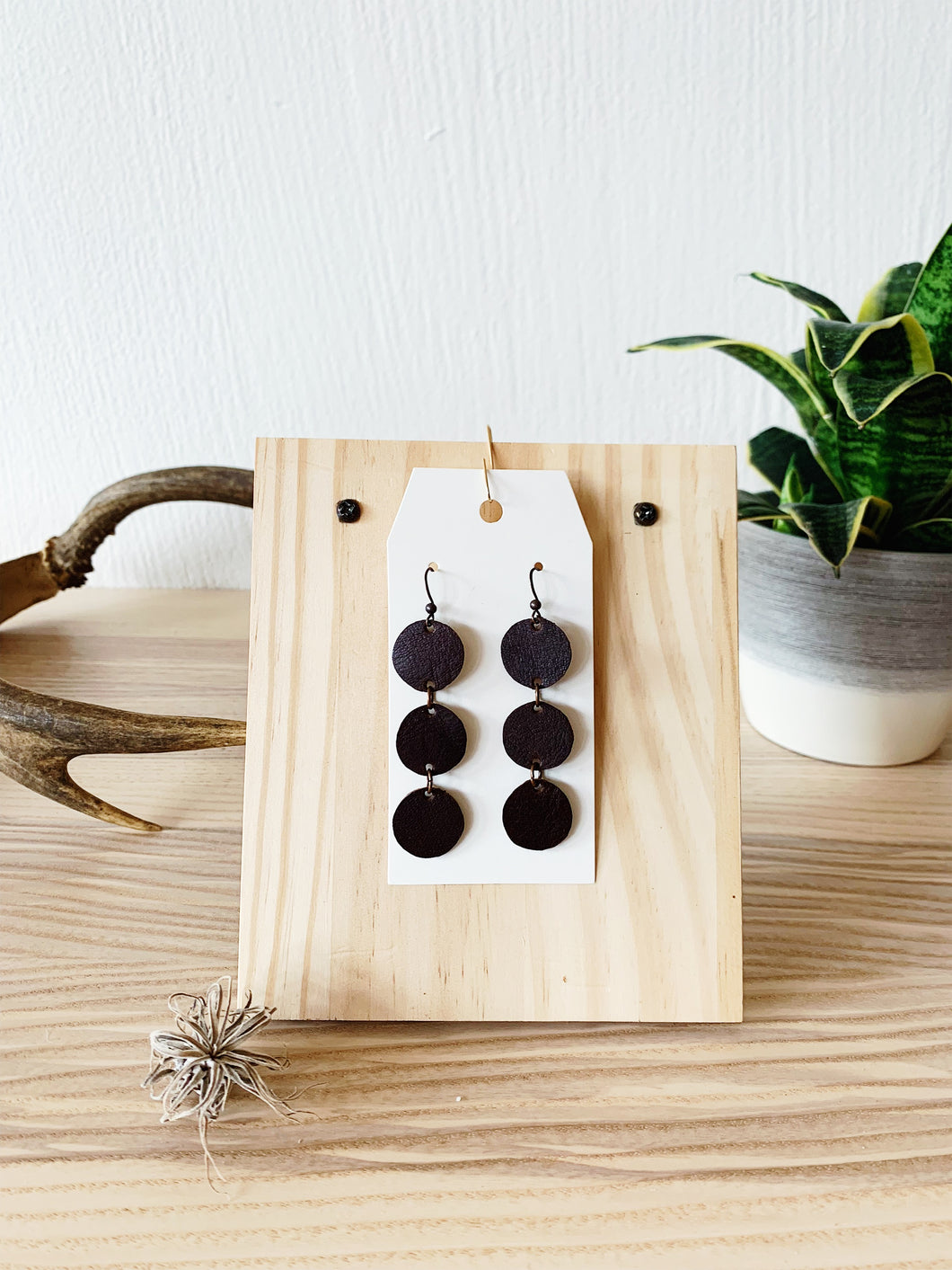 Three Circle Earrings